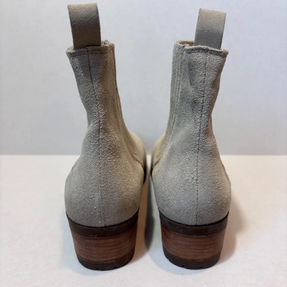 Matisse Women's Lily Taupe Suede Ankle‎ Boots Block Heel Western Style 9M